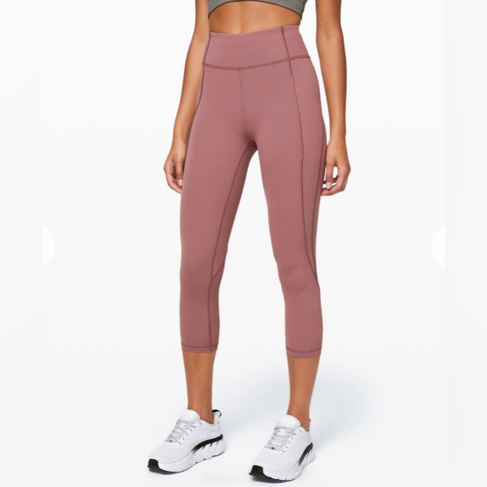 Lululemon Time To Sweat Crop *23" Leggings Running Workout Yoga Activewear Sz 6